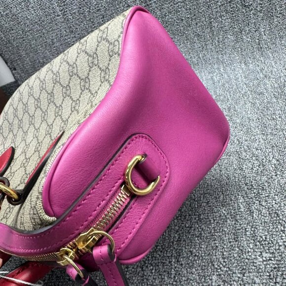 GUCCI Boston Canvas Satchel 585-032225 - Picture 4 of 15